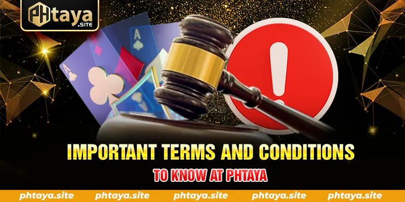IMPORTANT TERMS AND CONDITIONS TO KNOW AT PHTAYA